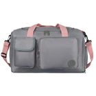 Peterson, sportowa torba podróżna, szaro-różowa