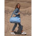 Peterson, torba podróżna z uchwytem na walizkę, błękitna