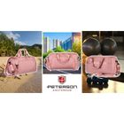 Peterson, torba weekendowo-podróżna z komorą boczną na buty, różowa