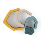 Petite&Mars, House, silikonowa zabawka, układanka, Intense Ochre, 12m+