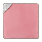 Petite&Mars, Loulou, okrycie kąpielowe bambusowe z kapturkiem, Pink Meadow, 100-100 cm