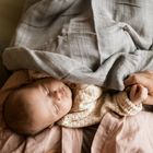 Petite&Mars, Moussy, zestaw pieluszek z muślinu bambusowego, Whale Song, 68-68 cm, 3 szt.