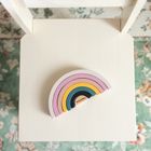 Petite&Mars, Stardust Wood of Mars, drewniana tęcza, układanka, Aurora Pink