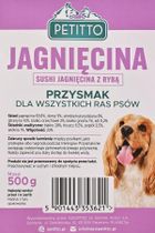 Petitto, Sushi, jagnięcina z rybą, przysmak dla psa, 500g