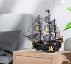 Piececool, Statek Czarna Perła, puzzle metalowe, model 3D, 307 elementów