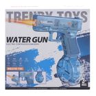 Pistolet na wodę ze światłem, elektryczny, niebieski