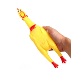 Piszcząca zabawka dla psa, kurczak, 16 cm