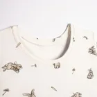 Piżama dziewczęca, beżowa, Nicol