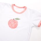 Piżama dziewczęca, biało-różowa, Eevi