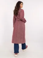 Płaszcz damski, bordowy, Lakerta