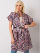 Płaszcz damski, fioletowy, Italy Moda