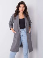 Płaszcz damski, szary, Factory Price