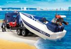 Playmobil, City Action, City Action, Pojazd terenowy policji z motorówką, 5187