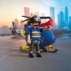 Playmobil, City Action, Policyjny helikopter z radarem, 72080