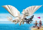 Playmobil, Dragons, Biała Furia z małym smokiem i dziećmi, 70038