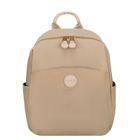 Plecak miejski, beżowy, skóra ekologiczna, Peterson