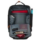 Plecak miejski, czarno-brązowy, Peterson