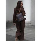 Plecak miejski, szary, skóra ekologiczna, Peterson