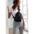 Plecak na jedno ramię, saszetka, czarny, Peterson