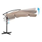 Plonos, parasol ogrodowy składany, 8 segmentowy 350 cm z pokrowcem