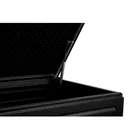 Plonos, skrzynia ogrodowa, czarna, 143,5-57-53,5 cm, 390l