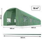 Plonos, tunel ogrodowy, 3-6m, 18m2, zielony