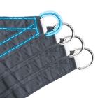 Plonos, żagiel przeciwsłoneczny prostokątny, szary, 3-4m