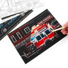 Pojazdy. Wydrapywanka z kolorowanką 2w1