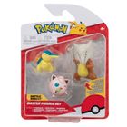Pokemon, figurki bitewne, pakiet, 3 szt