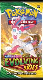 Pokemon TCG: Evolving Skies Booster, gra karciana, 1 szt.