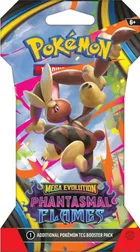 Pokemon TCG: Mega Evolution, Phantasmal Flames, Sleeved Booster, gra karciana, dodatek