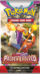 Pokemon TCG: Scarlet & Violet, Paldea Evolved, Booster, gra karciana, dodatek, 1 szt.