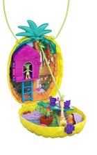 Polly Pocket, kompaktowa torebka Ananas, zestaw z laleczkami i akcesoriami