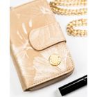 Portfel, beżowy, skóra ekologiczna, Peterson