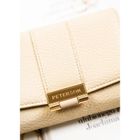 Portfel, beżowy, skóra ekologiczna, Peterson