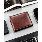 Portfel, brązowy, skóra ekologiczna, 4U Cavaldi