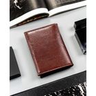 Portfel, brązowy, skóra ekologiczna, 4U Cavaldi