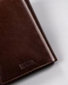 Portfel, brązowy, skórzany, Peterson