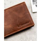Portfel, brązowy, skórzany, Rovicky
