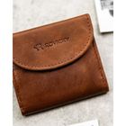 Portfel, brązowy, skórzany, Rovicky