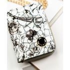 Portfel, czarno-biały, skórzany, Peterson