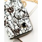 Portfel, czarno-biały, skórzany, Peterson