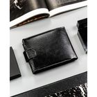 Portfel, czarny, skóra ekologiczna, 4U Cavaldi