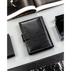 Portfel, czarny, skóra ekologiczna, 4U Cavaldi