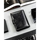 Portfel, czarny, skóra ekologiczna, 4U Cavaldi