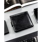 Portfel, czarny, skóra ekologiczna, 4U Cavaldi