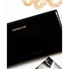 Portfel, czarny, skóra ekologiczna, Peterson