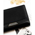 Portfel, czarny, skóra ekologiczna, RFID, Peterson