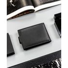 Portfel, czarny, skórzany, 4U Cavaldi