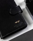 Portfel, czarny, skórzany, Peterson